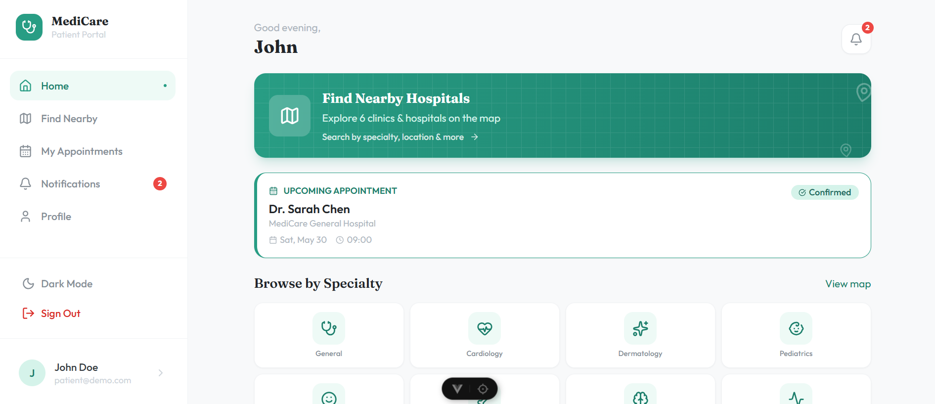 Health Booking System
